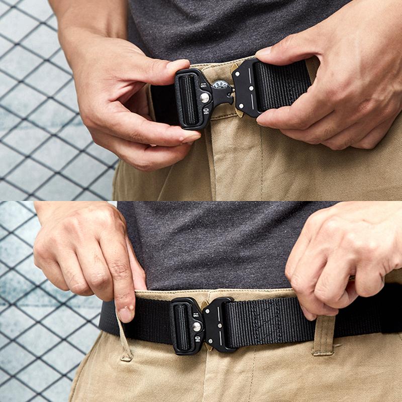 Chiến Thuật Quân Đội Dây Ngoài Trời Nylon Thon Eo Với Tự Động Khóa Kim Loại Phụ Kiện Móc Treo Cho Săn Bắn Cảnh Sát Làm Nhiệm Vụ Nam Quân Sự