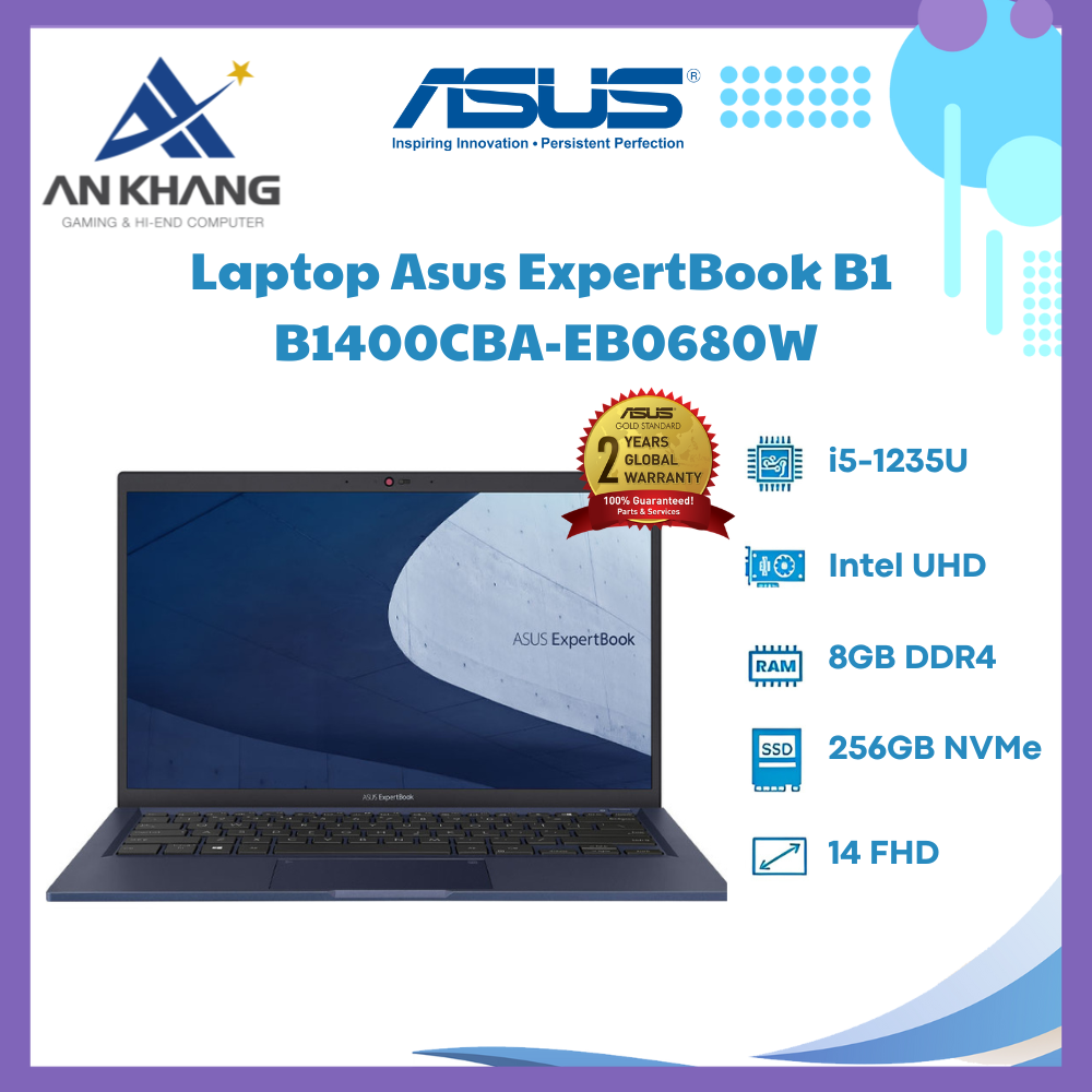 Laptop Asus ExpertBook B1400CBA-EB0680W - Hàng Chính Hãng