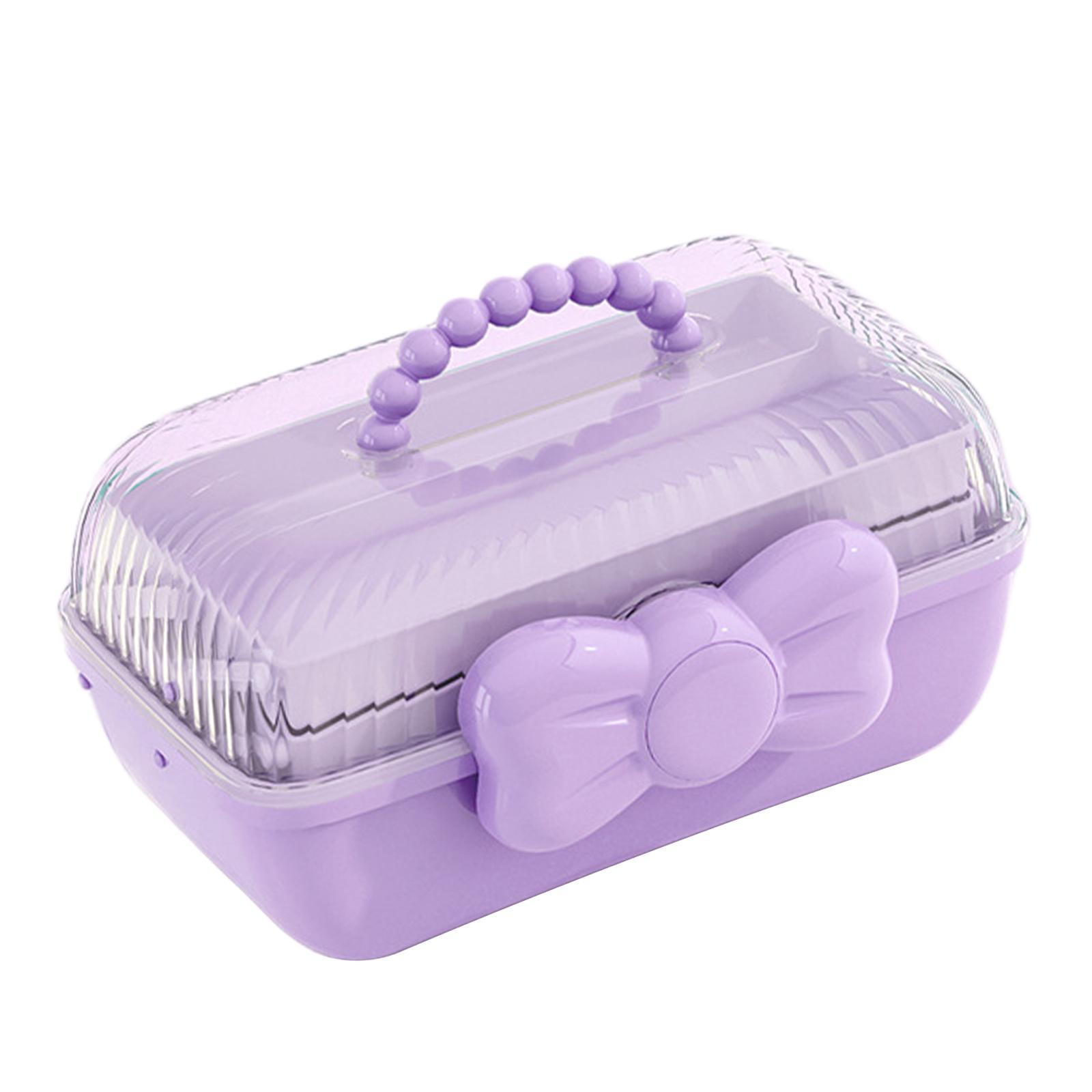 Girl Hair Accessories Storage Box Portable for Hair Pins Hair Bows Necklaces