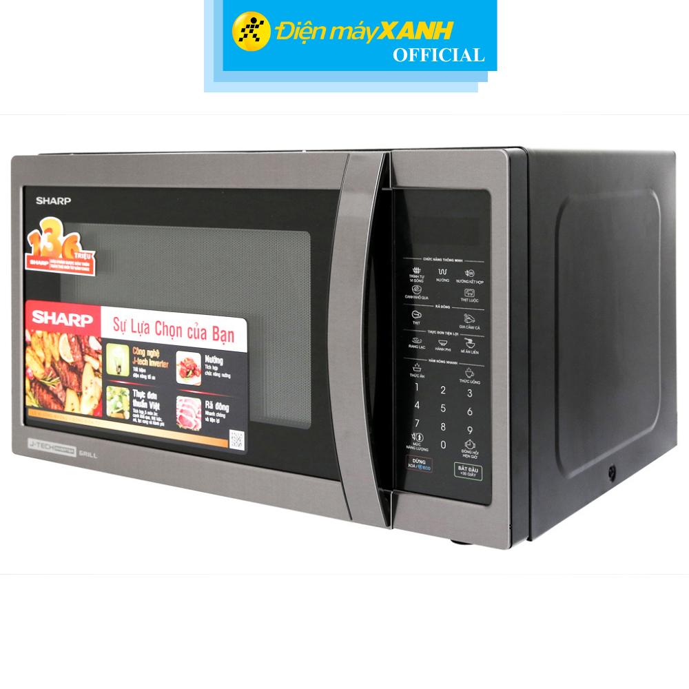 Lò vi sóng có nướng Sharp R-G728XVN-BST 28 lít - Hàng Chính Hãng