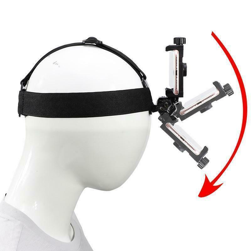 Head Strap Headband Phone Clip Holder for Smartphones