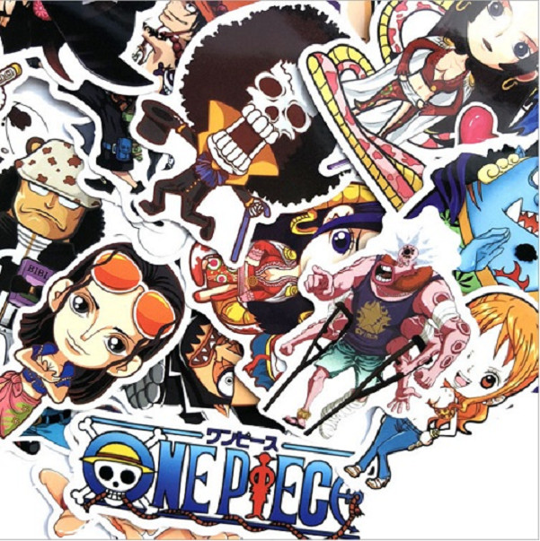 Bộ 60 Hình dán ( Sticker)nhân vật One Piece