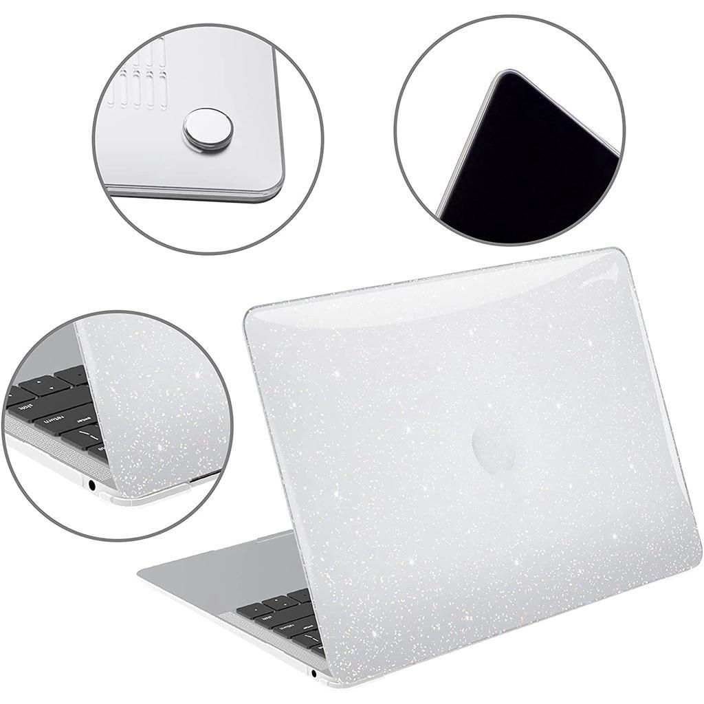 Ốp Lưng Cứng Họa Tiết Kim Tuyến Cho MacBook Air Pro 13.3 14 15 16 inch