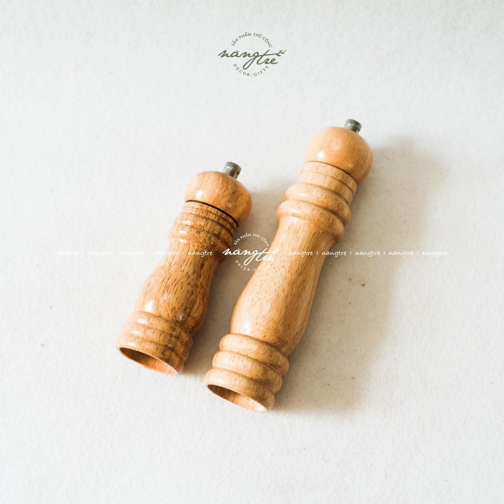 Cối xay tiêu bằng gỗ - Xay tiêu cầm tay - Wooden pepper mill