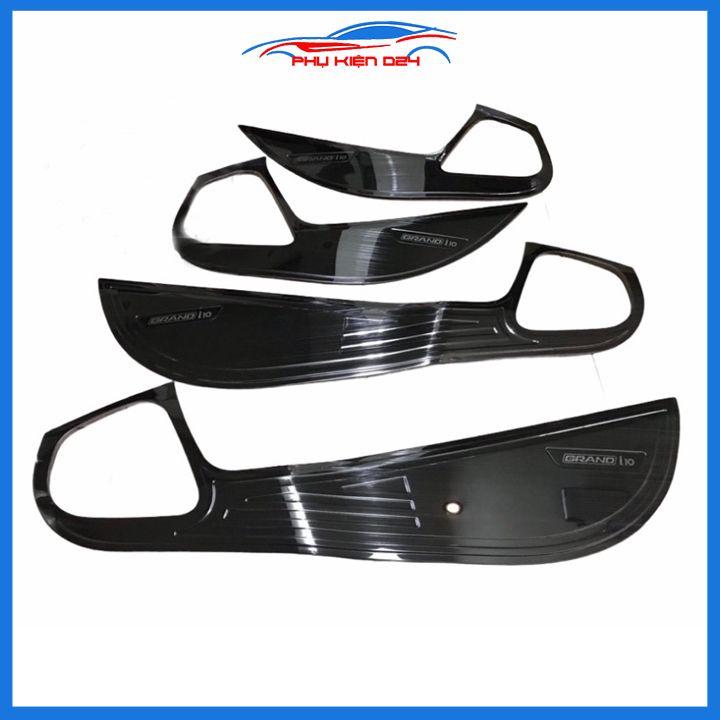 Bộ ốp tapli i10 2014-2015-2016-2017-2018-2019-2020-2021-2022 vân Titan chống xước va đập khi mở cửa và làm đẹp xe