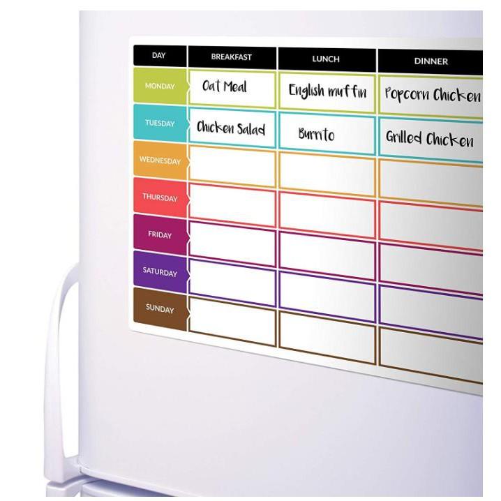 Bảng nam châm tủ lạnh Weekly Food