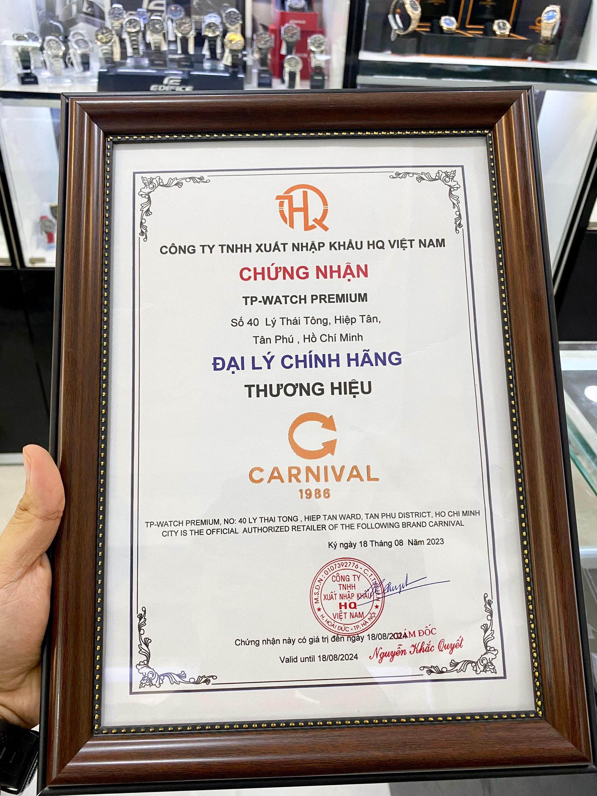 Đồng Hồ Nam Dây Da Carnival Nautilus 8110G-VH-D Automatic - Kính Sapphire - Size 41mm - 3 Màu - 8110G-VH-DD-D - 8110G-VH-DN-N - 8110G-VH-DX-X