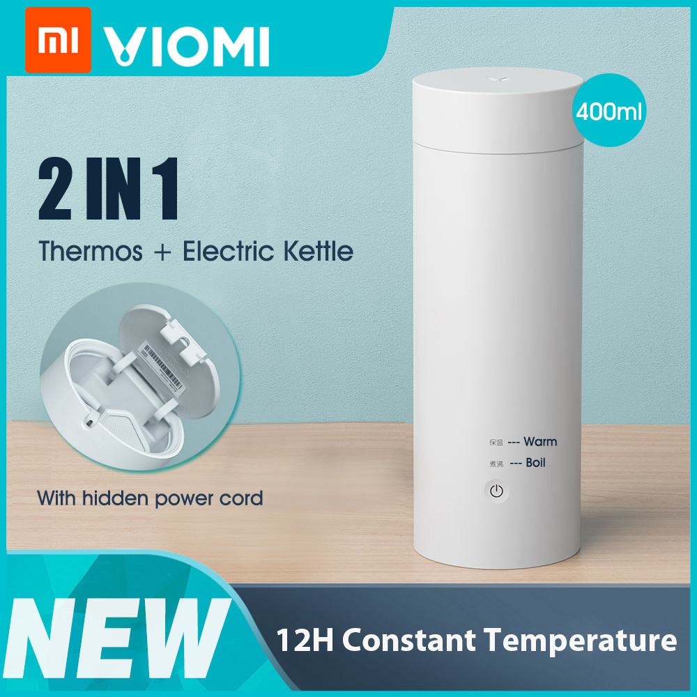 Hình ảnh Bình Giữ Nhiệt Tích Hợp Đun Sôi Cầm Tay Xiaomi VIOMI Electric Thermos 2 in 1 - Hàng Nhập Khẩu