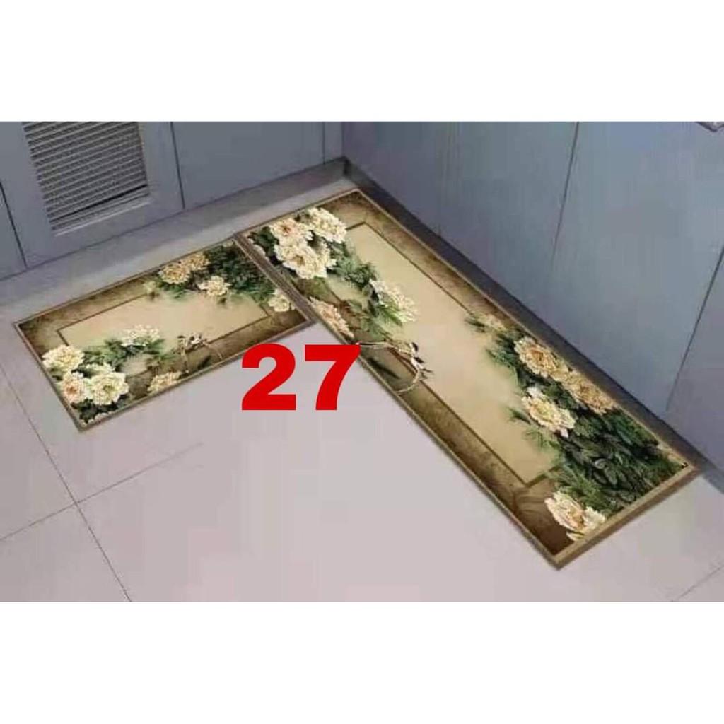 Bộ 2 thảm bếp nhà bếp cao cấp chống trượt-HH133