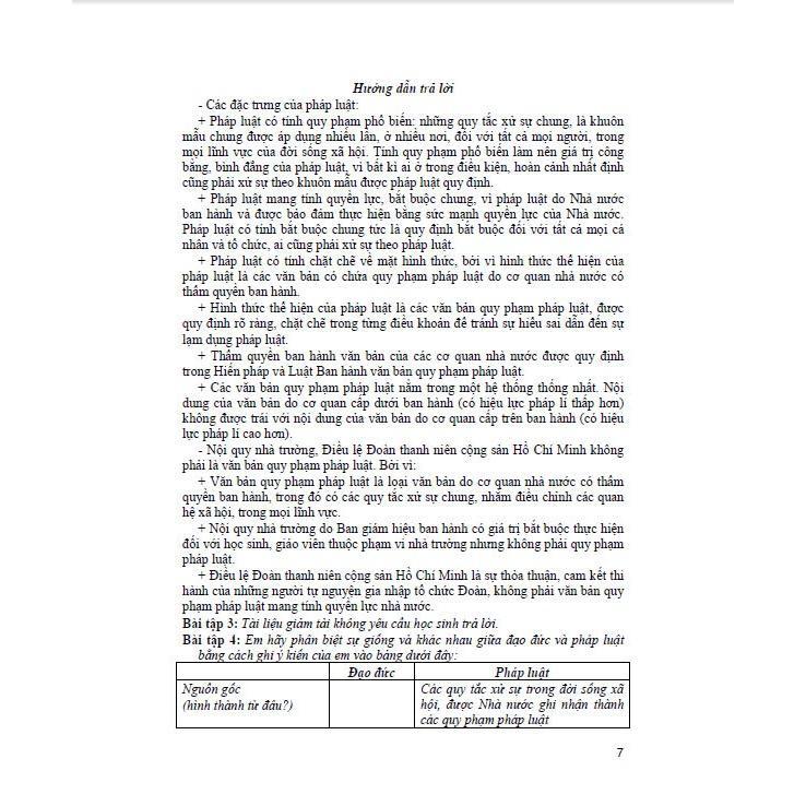 Sách - Hướng Dẫn Trả Lời Câu Hỏi &amp; Bài Tập GDCD Tự Luận &amp; Trắc Nghiệm - Luyện Thi THPT - Hồng Ân