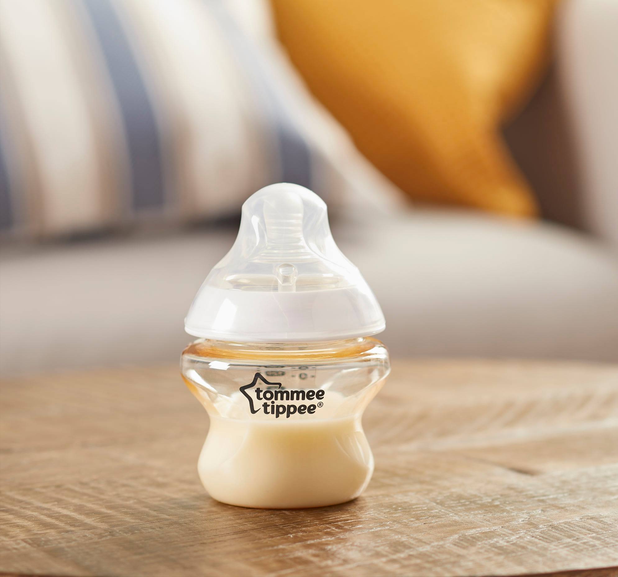 COMBO 2 Bình Sữa Tommee Tippee PPSU Ty Siêu Mềm Tự Nhiên 150ml TẶNG 1 Túi Nước Rửa Bình Sữa Organic Lamoon 450ml