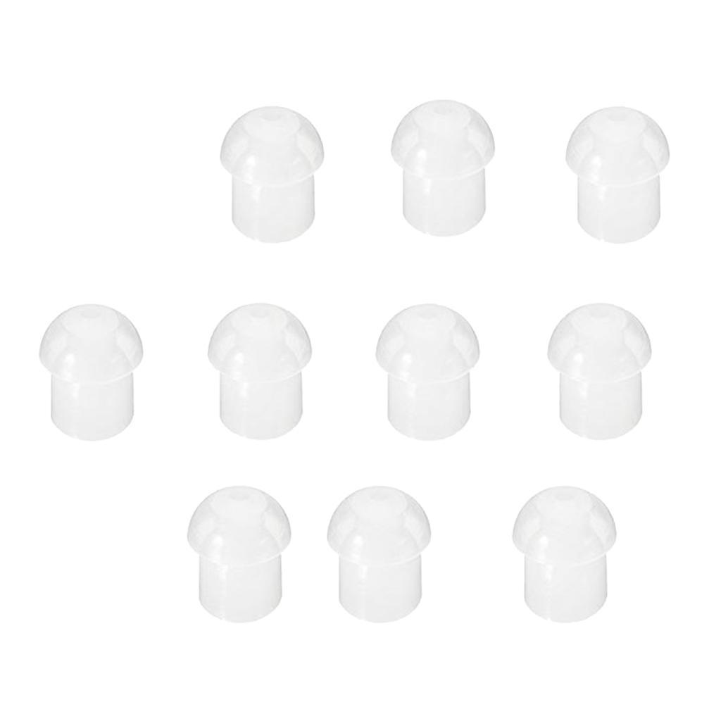 10x Replacement Mushroom Earbud Tips For   Two Way Radio Coil