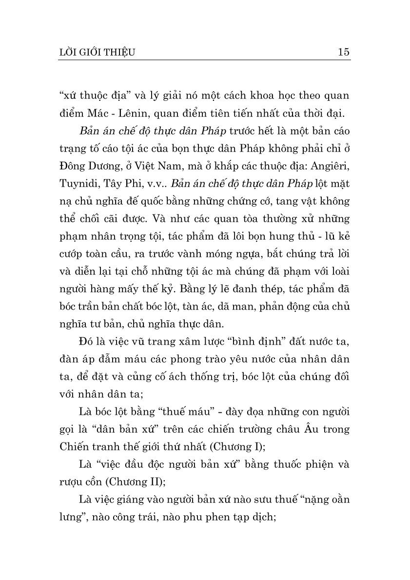 Bản án chế độ thực dân Pháp (Xuất bản lần thứ tám)