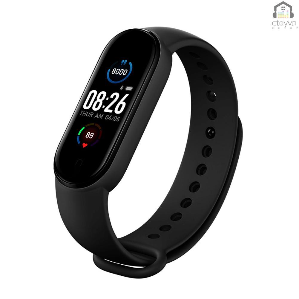 Đồng hồ thông minh M5 chống thấm nước hỗ trợ đo nhịp tim huyết áp theo dõi sức khỏe