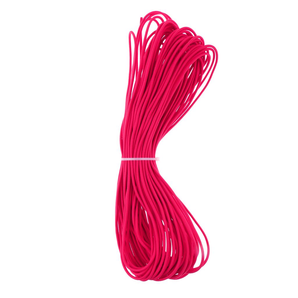 3mm x 0.5/1/2/5/10/20/30/50/100m Elastic Bungee Rope Shock Cord Tie Down Kayak Canoe Boat Trailer Purple/Rose