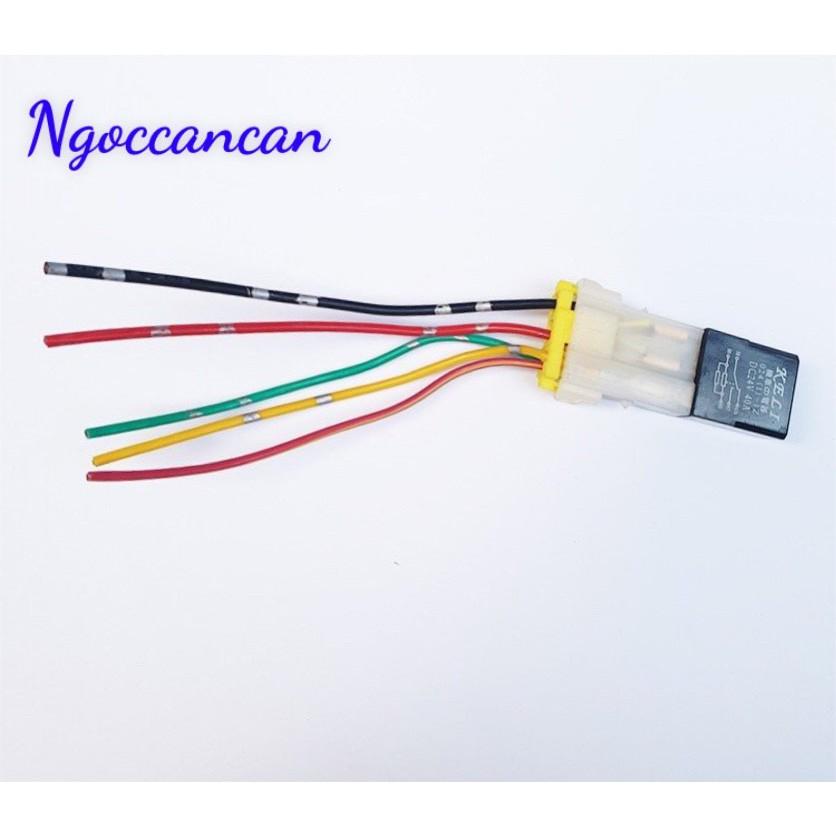 Giắc Cắm Rơ Le Điều Hòa Ô Tô 4 Chân - 5 Chân