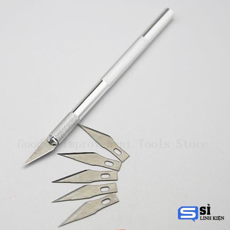 Dao khắc đa chức năng trổ chạm trổ kèm 6 lưỡi dao và cán cầm