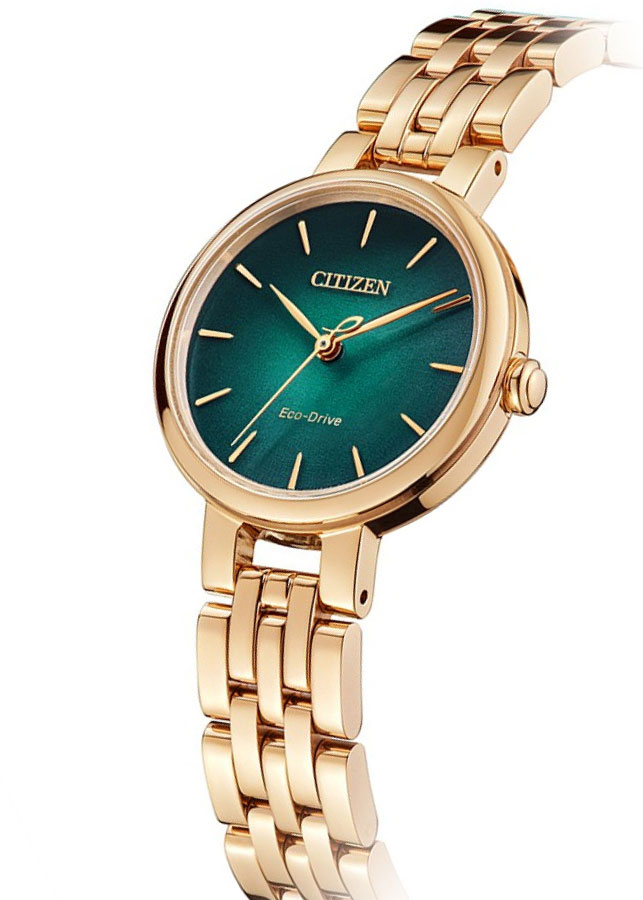 Đồng Hồ Nữ Citizen Dây Thép Không Gỉ EM0993-82Z - Mặt Xanh