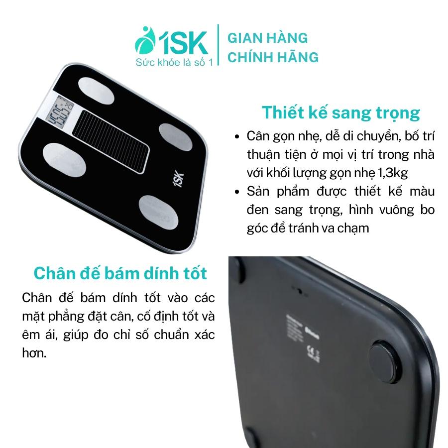 Cân sức khỏe năng lượng mặt trời 1SK CF539BLE cân đo thông minh kết nối app