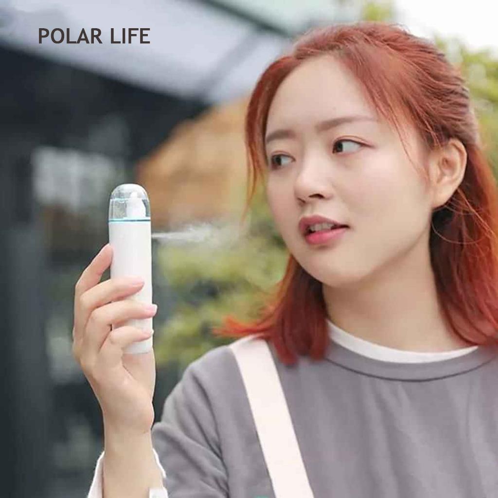 ️️Máy Phun Sương Mini Cầm Tay, Tạo Độ Ẩm Cho Da Polar Life - Pin 1200mh, Nhỏ Gọn, Tiện Lợi