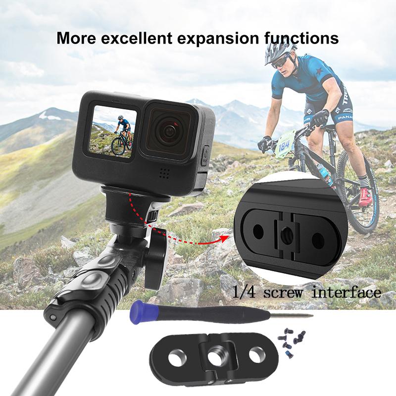 Các ngón tay gấp thay thế cho GoPro Hero11/10/9/8 Bộ điều hợp nam châm với cổng kết nối chân máy 1/4 để xử lý nhà ở Monopod