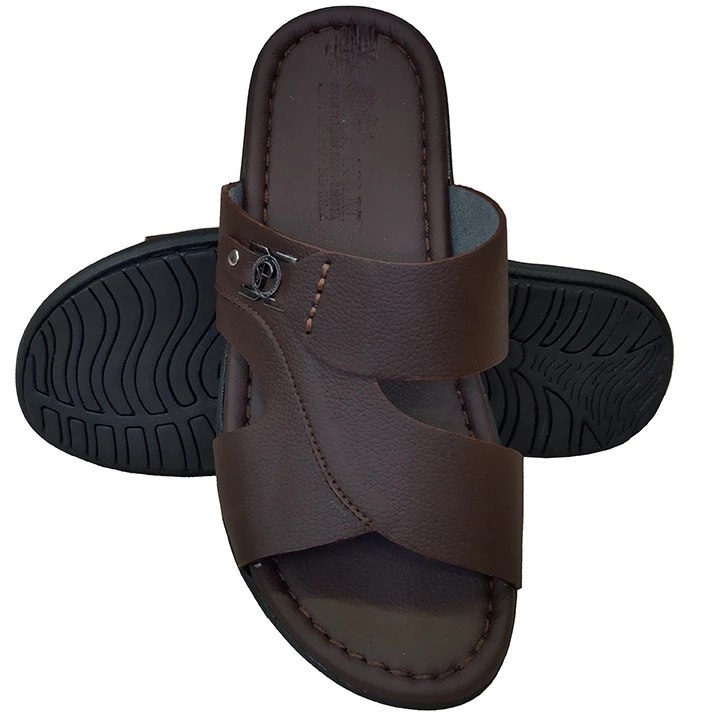 Dép Nam Quai Ngang HA NAM Da Bò Thật Cao Cấp DN2074