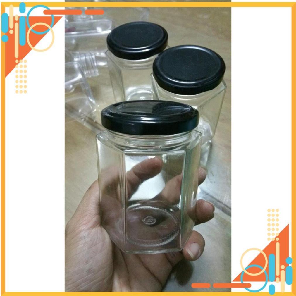 Trợ giá/ Hũ vuông 200ml nắp đen