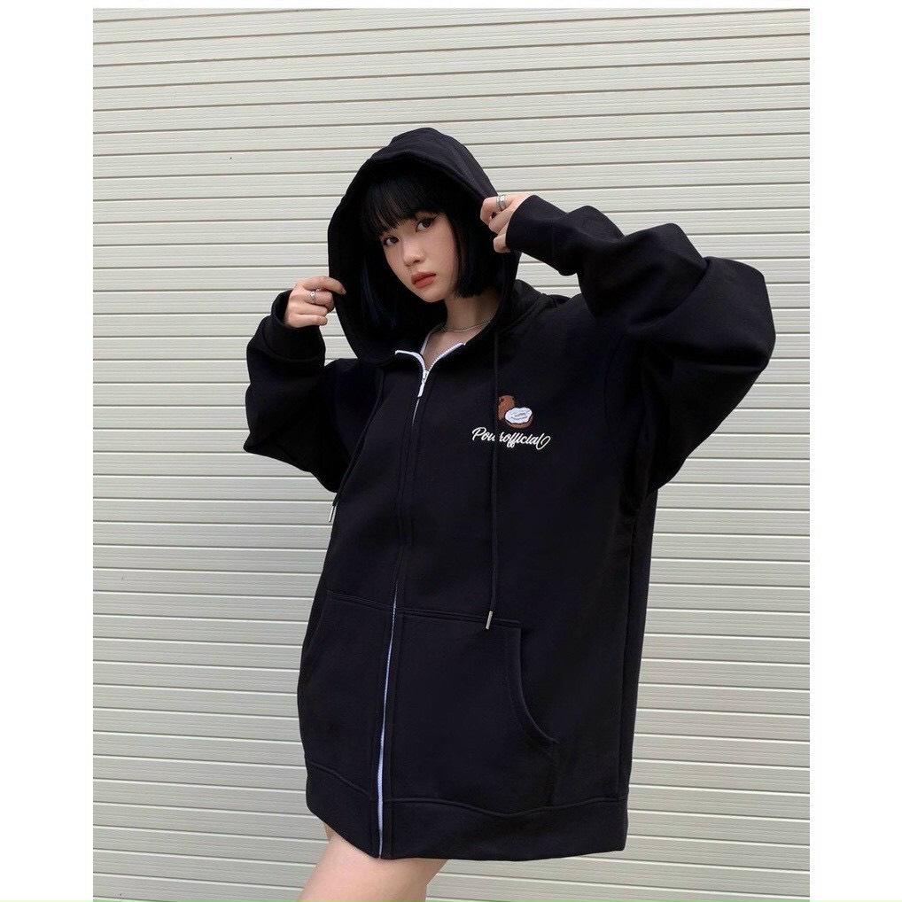 Áo Khoác Hoodie Nam Nữ Họa Tiết Trái Dừa Chất Liệu Nỉ Bông Form Rộng Có Nón Chống Nắng Khóa Kéo Cao Cấp Hot Trend Bao Ngầu HTM FASHION