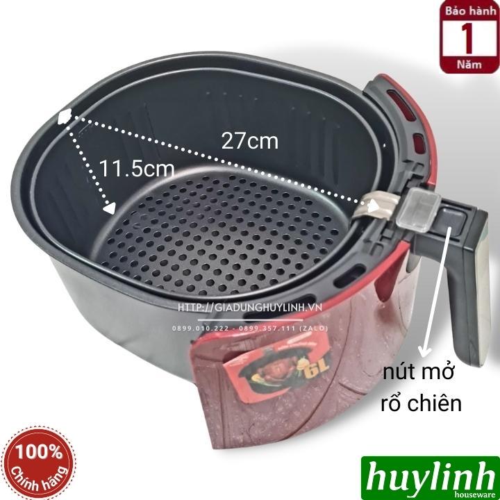 Nồi chiên không dầu Magic Korea A801 - Dung tích 6 lít - Công suất 1800W - Hàng chính hãng