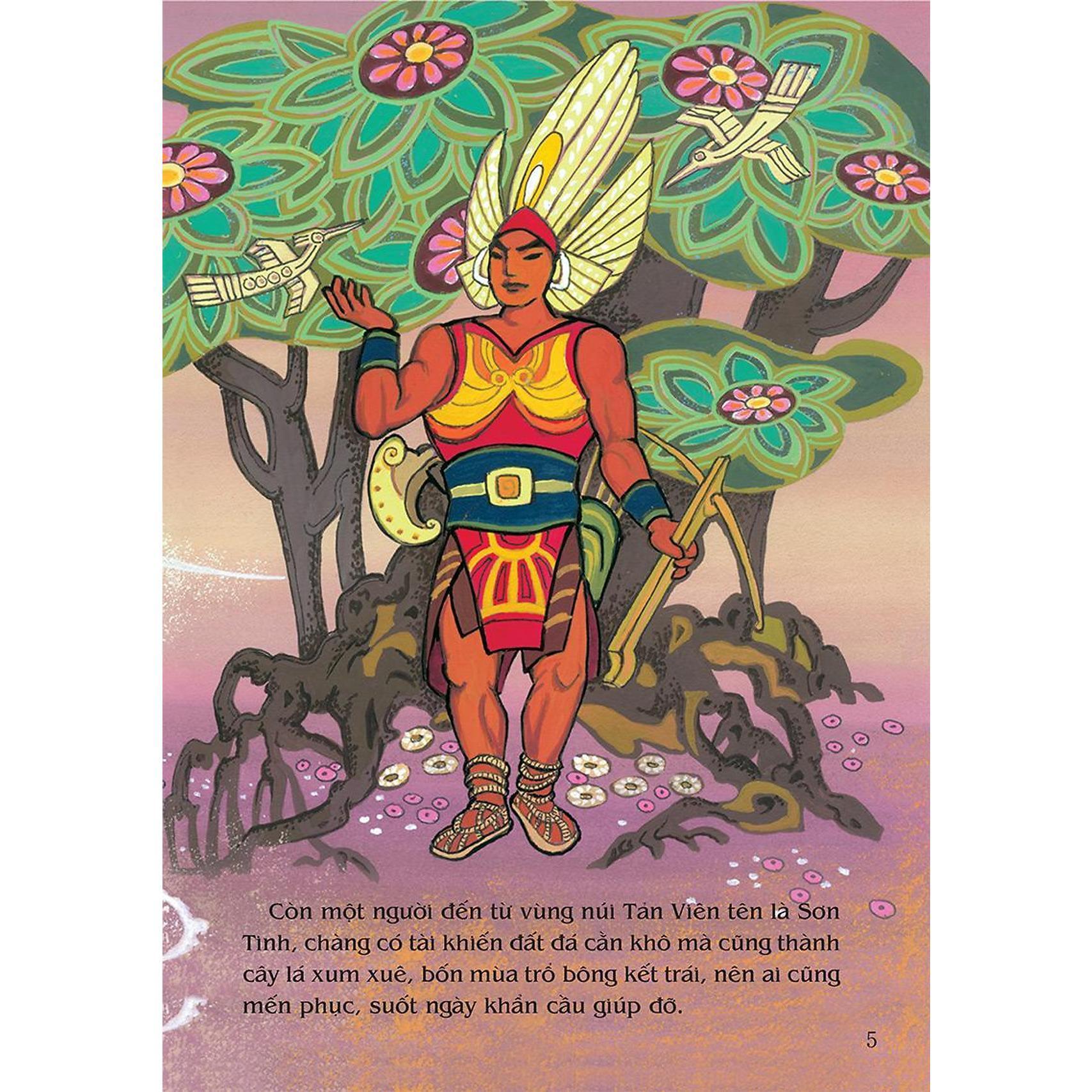 Sách - Sơn Tinh Thuỷ Tinh - Tranh Truyện Dân Gian Việt Nam - NXB Kim Đồng