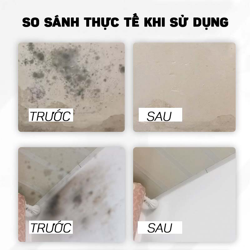 Dung Dịch Tẩy Nấm Mốc Siêu Sạch Đồ Gỗ, Đồ Nội Thất, Tủ Quần Áo, Tường Nhà Cao Cấp 500ml