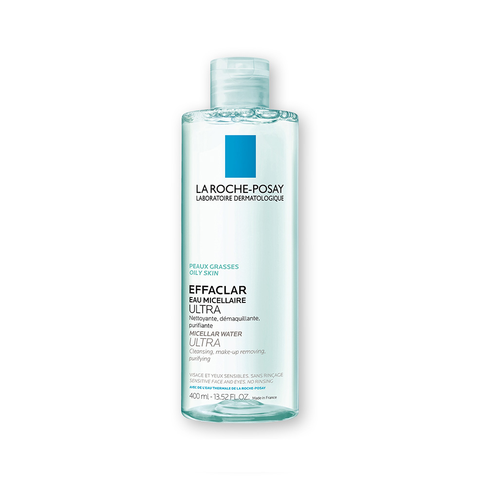 Nước làm sạch sâu và tẩy trang dành cho da mụn, da dầu nhạy cảm La Roche-Posay Effaclar Micellar Water 400ml
