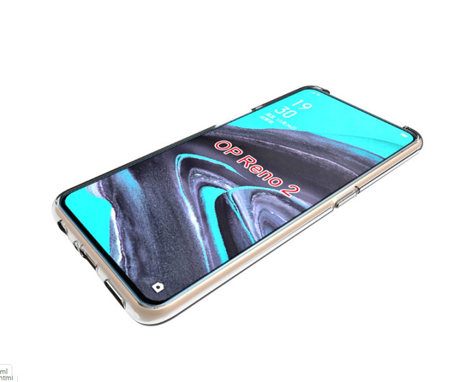 Ốp lưng silicon trong suốt cho Oppo Reno 2 siêu mỏng 0.55mm