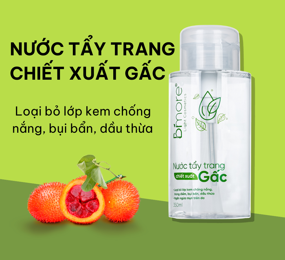 Nước tẩy trang chiết xuất Gấc Bimore_320ml