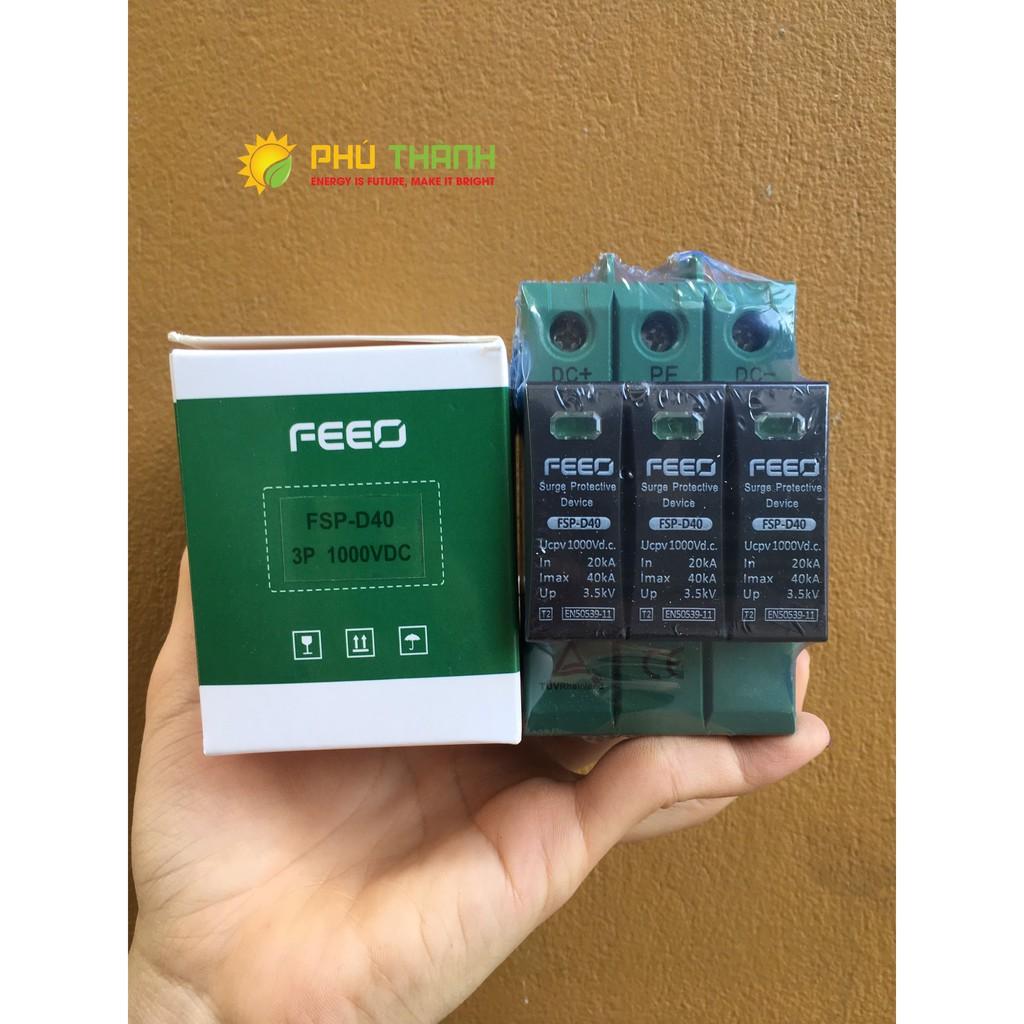 Thiết bị chống sét DC 1000V FEEO- cho hệ thống điện năng lượng mặt trời Hàng Chính hãng