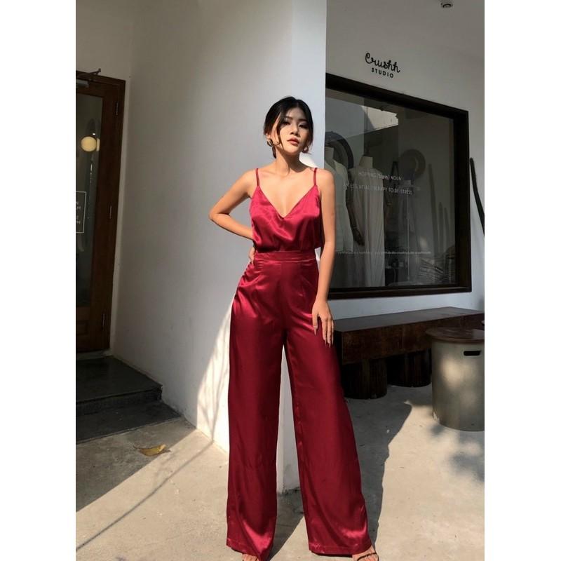 (MAY DƯ CHO KHÁCH) SET VEST ĐỎ XỊN XÒ size S M L (ẢNH THẬT 100%)