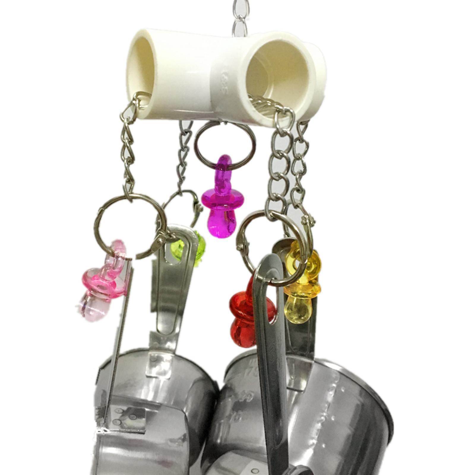 1Pcs Parrots Bite Toys Birds Stainless Steel Hanging Chewing Toys For Birds