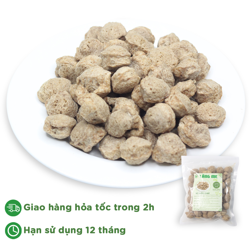 Bò Viên Chay Loại Ngon  ( Thùng 10 kg ) , Thực Phẩm Chay Ngon Thành Phần Tự Nhiên Không Chất Bảo Quản Không Biến Đổi Gen Sườn Non Chay Làng Me
