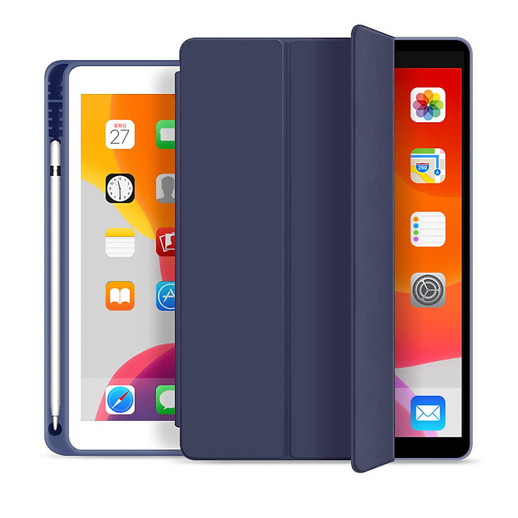 Hình ảnh Bao da TPU cho iPad 10.2-inch Gen 7, Gen 8, Gen 9 Smart Case có khay đựng bút pencil – Hàng chính hãng