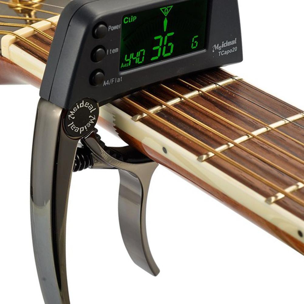 Acoustic Guitar Capo Quick Change Key Guitar Capo Tuner for Electric Guitar Parts Bass Ukulele
