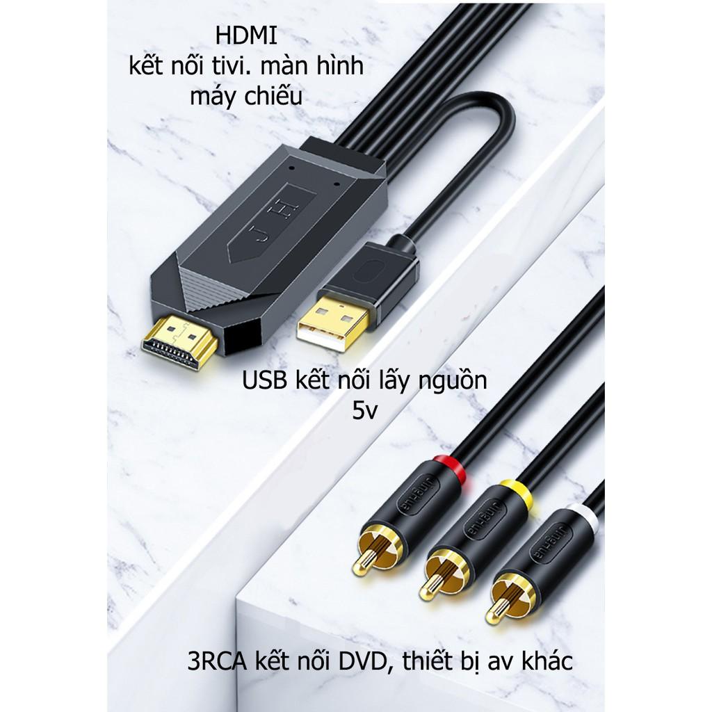 Cáp chuyển hoa sen AV ra HDMI 1080p - Jinghua Z132 - Hồ Phạm