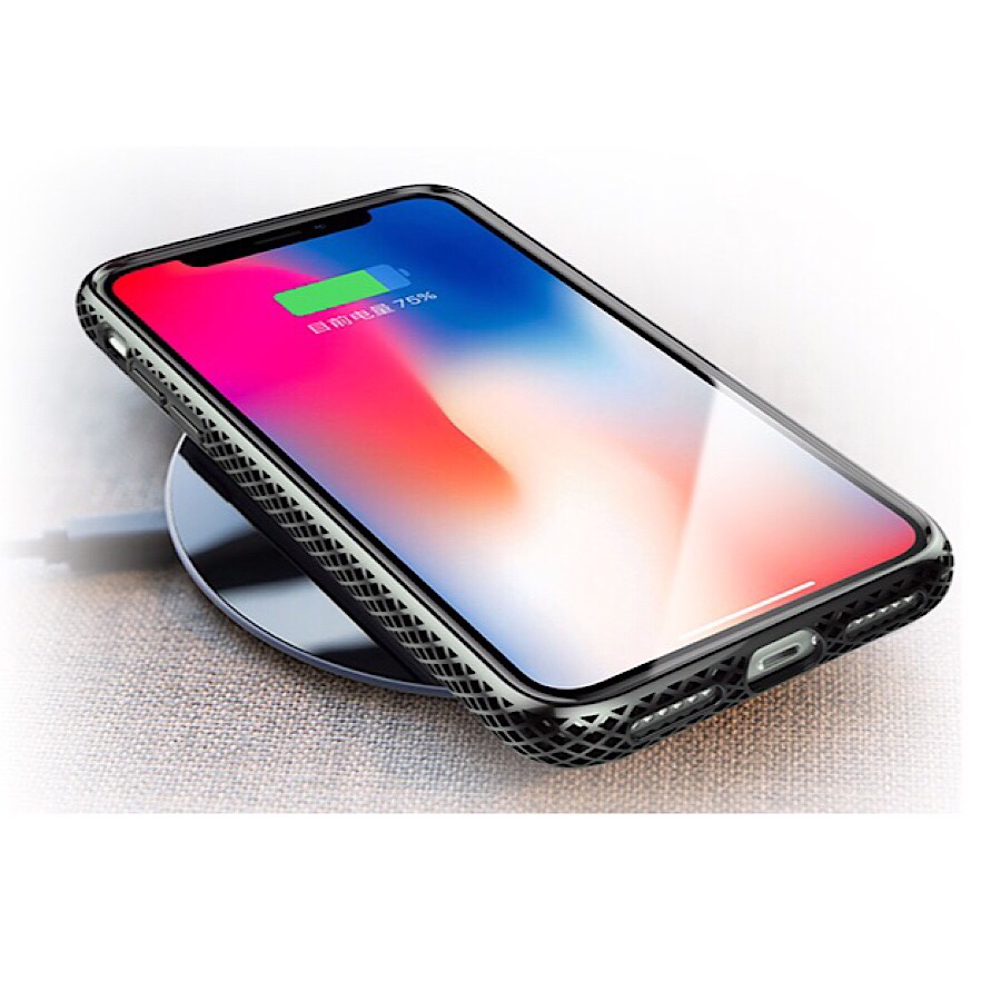 Ốp lưng cho iPhone Xs Max hiệu NUOKU Jazz Leather Bumper - Hàng Nhập Khẩu