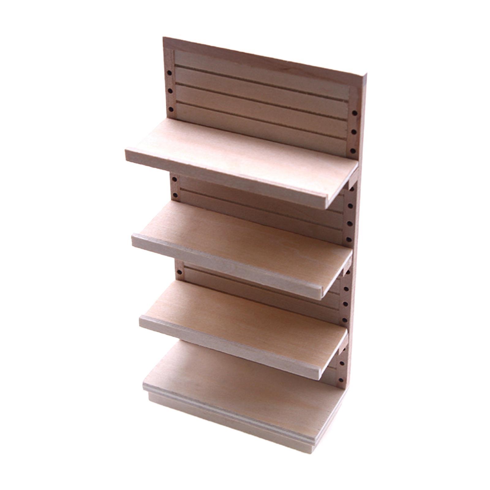 1:12 Dollhouse Display Mini Shelf Miniature Furniture Accessories Cabinet