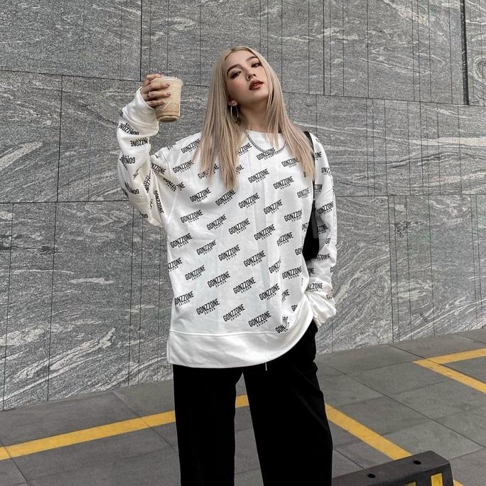 Áo Sweater Form Rộng Mùa Đông Sweater Gozzone - Màu Trắng