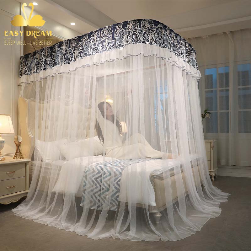 Mùng khung không khoan tường - Màn Ngủ Cao cấp Easy Dream chống muỗi -kiểu dáng khách sạn - công chúa