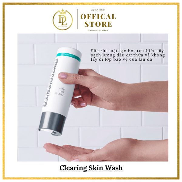 Sửa rửa mặt dạng gel tạo bọt sạch sâu, kềm dầu ngừa mụn dành cho da dầu mụn, da hỗ hợp thiên dầu Dermalogica Clearing Skin Wash 250ml/ 500ml