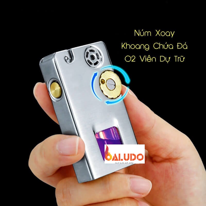 Vỏ hộp quẹt bật lửa xăng đá kèm diêm xăng Z-785 (giao màu ngẫu nhiên)