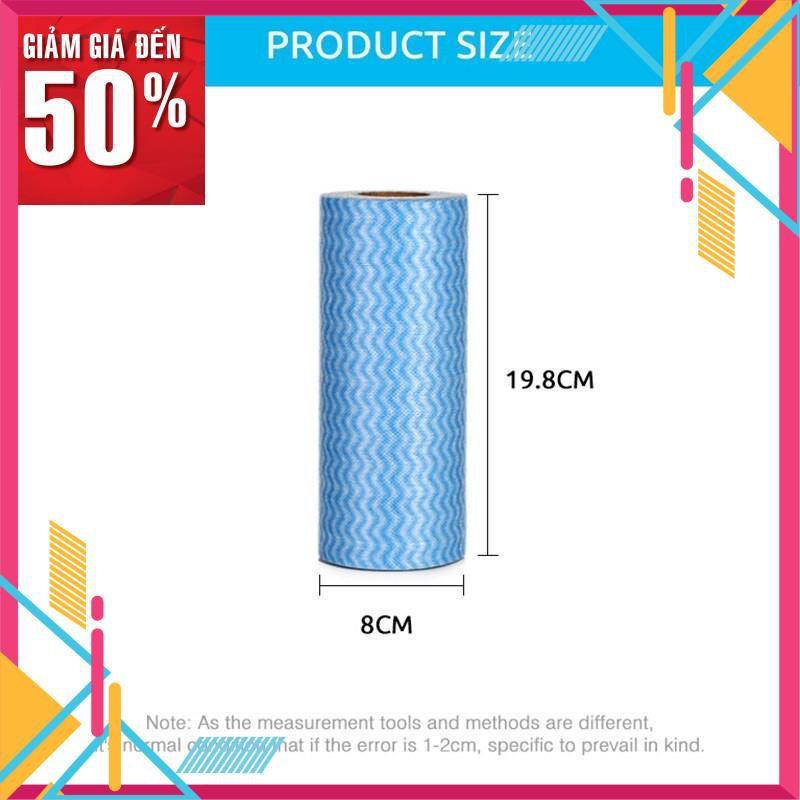 Khăn giấy lau đa năng bằng vải khô không dệt cho phòng nhà bếp tay giầy siêu sạch tiện dụng 50 tờ