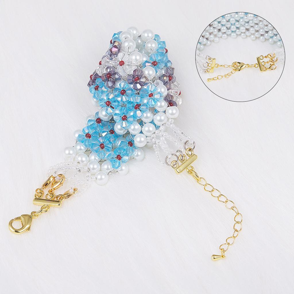 2-3pack 5cm 6 Ring Chain Jewelry Beads Necklace Pendant DIY Craft Making golden