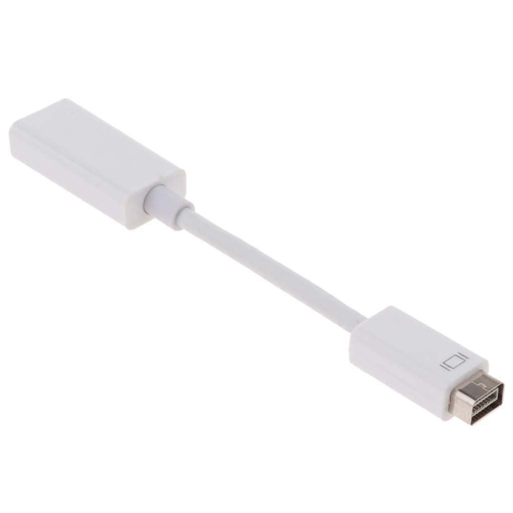 Mini DVI to HDMI Male-Female Converter/Adapter Cable for MacBook White